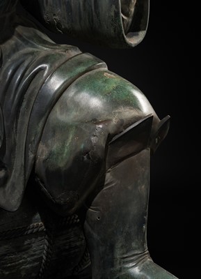 Lot 189 - A HIGHLY IMPORTANT AND MONUMENTAL (165 CM) BRONZE FIGURE OF DAIKOKU, LATE EDO TO MEIJI