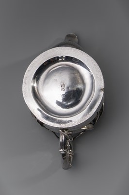 Lot 20 - KONOIKE: A THREE-PIECE SET OF JAPANESE EXPORT SILVER TEA AND COFFEE ‘BAMBOO’ SERVICE