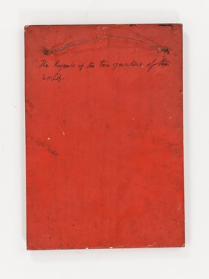 Lot 766 - A JAIN ‘THE REGENTS OF THE TEN QUARTERS OF THE WORD’ WOOD PANEL