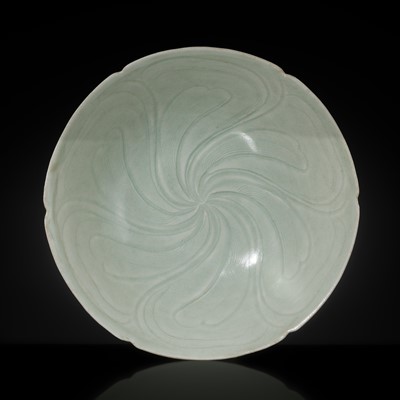 Lot 146 - A QINGBAI CARVED FLOWER-FORM BOWL, NORTHERN SONG DYNASTY