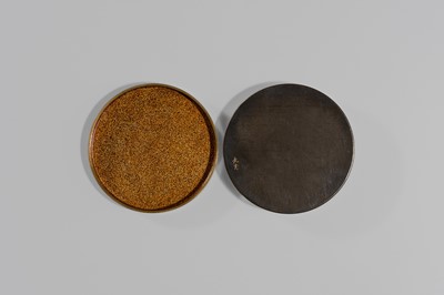 Lot 301 - SHIBATA ZESHIN (1807-1891): A MASTERFUL INLAID LACQUER KOGO (INCENSE BOX) DEPICTING DAIKOKU TAKING A SMOKING BREAK