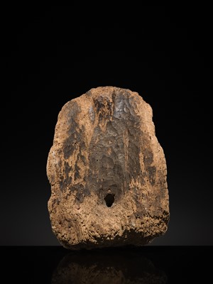 Lot 22 - A WOOD MASK DEPICTING BHAIRAVA, NEPAL, 16TH-17TH CENTURY