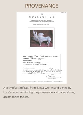 Lot 107 - A NEOLITHIC POTTERY ‘ZEBU’ FIGURE, KULLI CULTURE, CHALCOLITHIC PERIOD, 2300-2000 BC