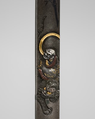 A SUPERB SHIBUICHI KOZUKA WITH RAKAN HATTARA SONJA