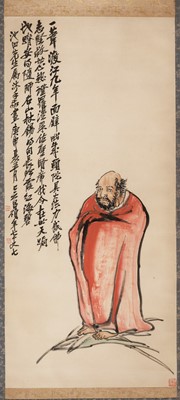 Lot 665 - ‘BODHIDHARMA’, BY WU CHANGSHUO (1844-1927)