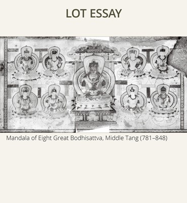 A MAGNIFICENT GROUP OF EIGHT CORAL AND TURQUOISE INLAID GILT COPPER FIGURES OF THE EIGHT GREAT BODHISATTVAS, TIBET, 20TH CENTURY