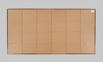 Lot 313 - A SUPERB SIX-PANEL TOSA SCHOOL BYOBU (FOLDING SCREEN) OF QUAILS WITH AUTUMN GRASSES AND FLOWERS