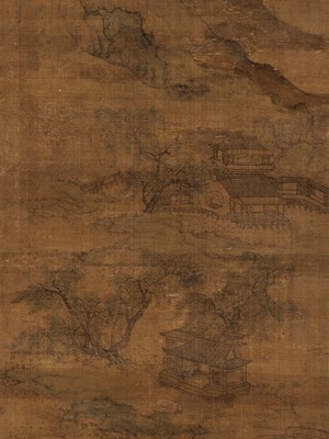 Lot 635 - ‘LANDSCAPE’, WITH SIGNATURE OF WEN ZHENGMING (1470-1559)