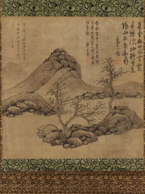 Lot 633 - ‘TREES AND CLIFFS’, ANONYMOUS, YUAN TO MING DYNASTY