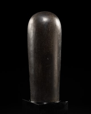 Lot 395 - A POLISHED SANDSTONE LINGAM, PRE-ANGKOR PERIOD, SAMBOR PREI KUK STYLE, 7TH CENTURY
