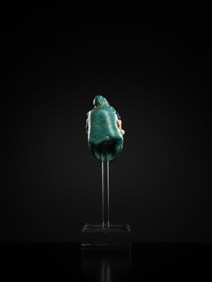Lot 60 - A CARTHAGINIAN GLASS HEAD PENDANT, CIRCA 5TH-4TH CENTURY BC
