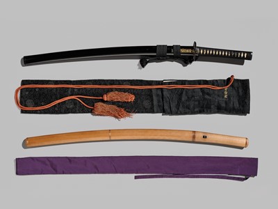 YOSHIMICHI: A MISHINA SCHOOL KATANA WITH NBTHK TOKUBETSU HOZON TOKEN CERTIFICATE