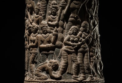 A VERY LARGE AND IMPORTANT CHANDRAKETUGARH POTTERY VESSEL, 2ND-1ST CENTURY BC