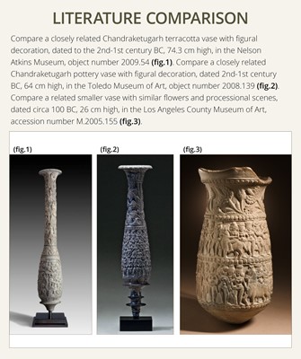 A VERY LARGE AND IMPORTANT CHANDRAKETUGARH POTTERY VESSEL, 2ND-1ST CENTURY BC