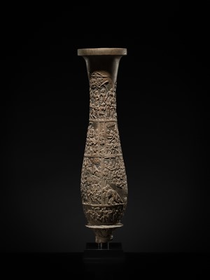 A VERY LARGE AND IMPORTANT CHANDRAKETUGARH POTTERY VESSEL, 2ND-1ST CENTURY BC