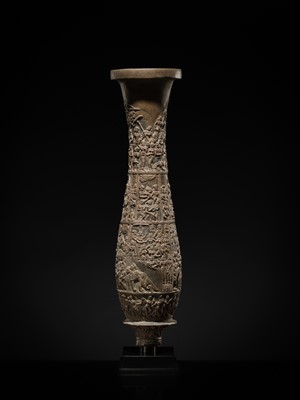 A VERY LARGE AND IMPORTANT CHANDRAKETUGARH POTTERY VESSEL, 2ND-1ST CENTURY BC