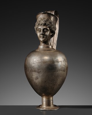 Lot 303 - A SILVER EWER WITH ROMAN INFLUENCE, ANCIENT MEDITERRANEAN REGION