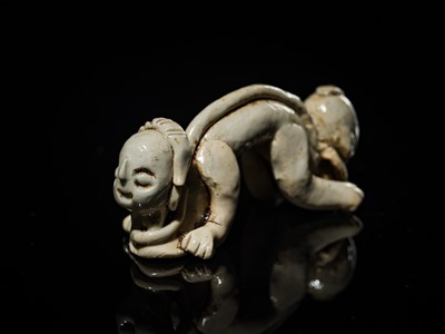 Lot 34 - A FINE COLLECTION OF EIGHTEEN QINGBAI FIGURES, SONG DYNASTY