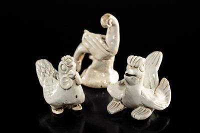 Lot 144 - A GROUP OF SIX MINIATURE QINGBAI FIGURES OF ANIMALS, SONG DYNASTY