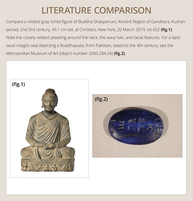 Lot 102 - A FINE LAPIS LAZULI FRAGMENT OF BUDDHA SHAKYAMUNI
