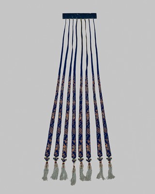 AN EMBROIDERED HANGING PANEL FOR A MAMIANQUN SKIRT, LATE QING DYNASTY