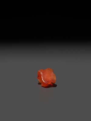 Lot 42 - A CARNELIAN ‘FROG’ AMULET, HEQET, LATE PERIOD TO PTOLEMAIC ERA