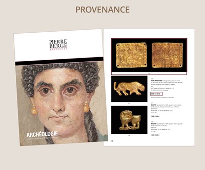 Lot 94 - A PAIR OF SCYTHIAN GOLD ‘WINGED GRIFFINS’ PLAQUES, CIRCA 5TH CENTURY BC