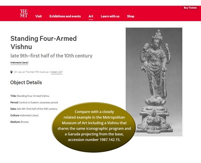 Lot 713 - A JAVANESE BRONZE FIGURE OF AVALOKITESHVARA, 9TH-10TH CENTURY