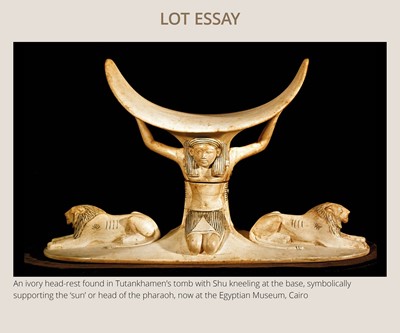 A GREEN FAIENCE AMULET OF SHU, THE GOD OF AIR AND ATMOSPHERE, LATE PERIOD, DYNASTY XXVI