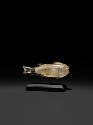 Lot 81 - A SUPERB ROMAN ROCK CRYSTAL ‘FISH’ FLASK, CIRCA 1ST CENTURY AD