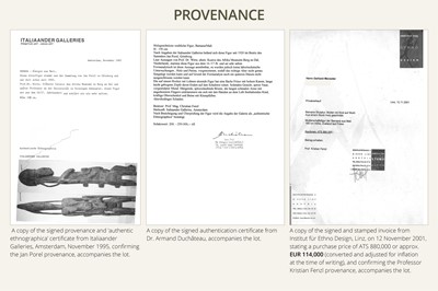 Lot 77 - AN IMPORTANT AND LARGE (192 CM) CARVED WOOD ‘MOTHER AND CHILD’ GROUP, BAMANA CULTURE, MALI, 19TH CENTURY OR EARLIER