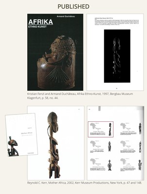 Lot 77 - AN IMPORTANT AND LARGE (192 CM) CARVED WOOD ‘MOTHER AND CHILD’ GROUP, BAMANA CULTURE, MALI, 19TH CENTURY OR EARLIER