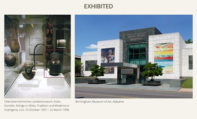 Lot 71 - A FINE BENIN BRONZE HEAD OF AN OBA, UHUNMWUN-ELAO, EDO PEOPLES, 17TH- 18TH CENTURY