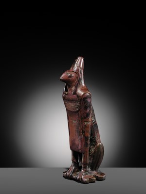 Lot 7 - AN EXCEEDINGLY RARE BRONZE OF A PANTHEISTIC DEITY, PTOLEMAIC PERIOD