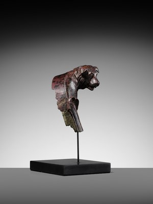 Lot 76 - A FINELY CAST ROMAN BRONZE ‘MOLOSSIAN DOG’ FULCRUM TERMINAL, MID-2ND CENTURY AD