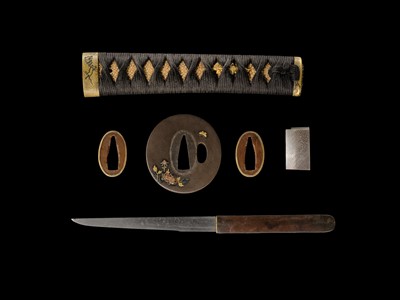 KANEMASA: AN ECHIZEN WAKIZASHI IN FINE KOSHIRAE AND SHIRASAYA WITH NBTHK TOKUBETSU HOZON TOKEN CERTIFICATES FOR THE MOUNTING AND BLADE