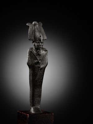 Lot 2 - A BRONZE OSIRIS, LATE PERIOD TO PTOLEMAIC ERA