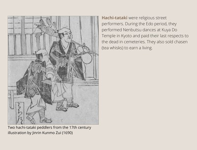 Lot 134 - MAZAKAZU: AN IVORY NETSUKE OF A HACHI-TATAKI PERFORMER