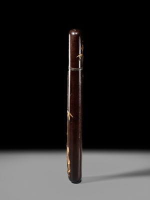 Lot 71 - HASEGAWA IKKO: A SUPERB AND VERY LARGE KISERUZUTSU DEPICTING TIGER AND BAMBOO