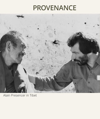 A TURQUOISE-INLAID GILT COPPER-ALLOY FIGURE OF THE CROWNED BUDDHA, TIBET, CIRCA 15TH-16TH CENTURY