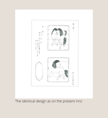 Lot 12 - ZESHIN: A LARGE FOUR-CASE LAQUER INRO WITH HORSES