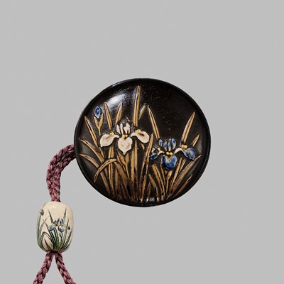 Lot 11 - OGAWA HARITSU: THE ‘F. M. JONAS’ COMPLETE SET OF TWELVE INRO WITH MATCHING OJIME AND NETSUKE REPRESENTING THE TWELVE MONTHS