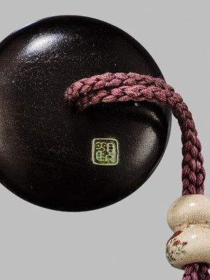 Lot 11 - OGAWA HARITSU: THE ‘F. M. JONAS’ COMPLETE SET OF TWELVE INRO WITH MATCHING OJIME AND NETSUKE REPRESENTING THE TWELVE MONTHS