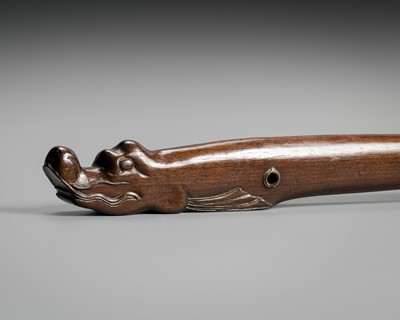 Lot 50 - A WOOD BOKUTO (DOCTOR’S SWORD) OF A SHACHIHOKO (DRAGONFISH)