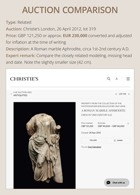 Lot 67 - AN IMPORTANT AND RARE ROMAN MARBLE STATUE OF HERMANUBIS, 1St-2ND CENTURY AD
