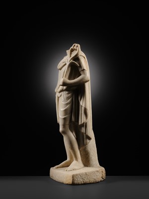 Lot 67 - AN IMPORTANT AND RARE ROMAN MARBLE STATUE OF HERMANUBIS, 1St-2ND CENTURY AD