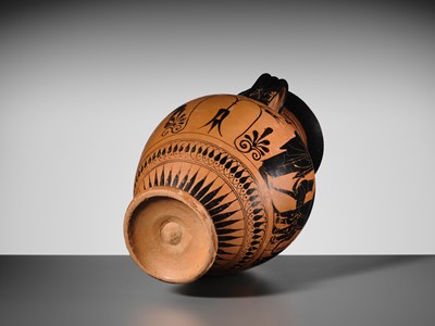 Lot 72 - AN EXCEPTIONALLY LARGE ATTIC BLACK-FIGURE AMPHORA, ATTRIBUTED TO THE LEAGROS GROUP