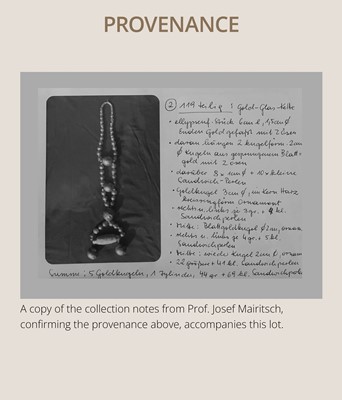 Lot 96 - A GOLD AND GLASS BEAD NECKLACE, ANCIENT GREECE, HELLENISTIC PERIOD, 3RD-1ST CENTURY BC