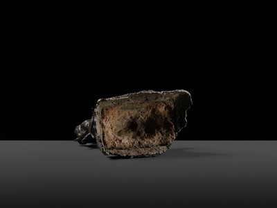 A RARE BRONZE FIGURE OF SAMANTABHADRA RIDING AN ELEPHANT, SONG DYNASTY