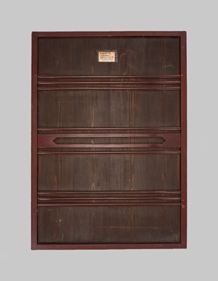 Lot 265 - A PAIR OF LARGE RINPA SCHOOL ‘POPPIES’ FUSUMA (SLIDING DOOR) PANELS, EX-COLLECTION WILLIAM GLADSTONE, FORMER BRITISH PRIME MINISTER